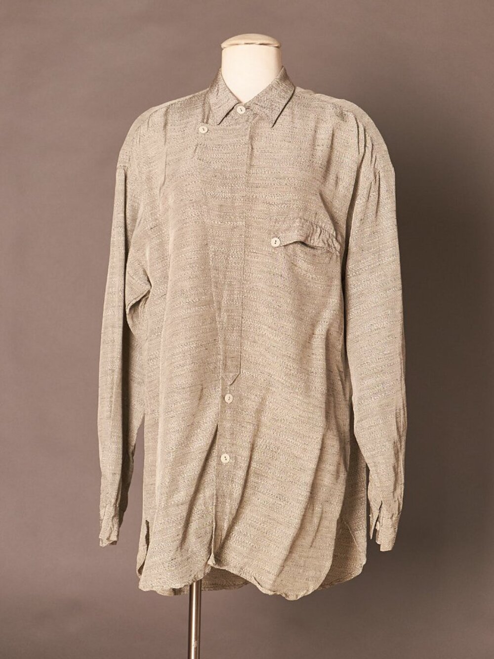 1980s Equipment Co., Ltd Green Fleck Button Up Shirt